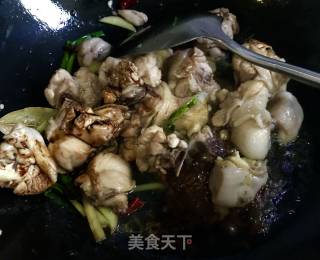 茶树菇烧鸡块的做法步骤：5