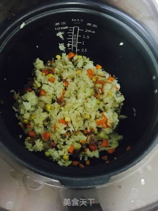 土豆腊肠焖饭的做法步骤：8