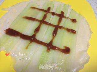 蔬菜面卷的做法步骤：7