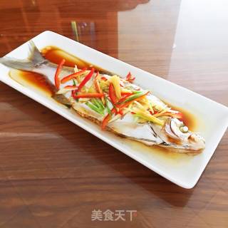 清蒸白鱼的做法步骤：7