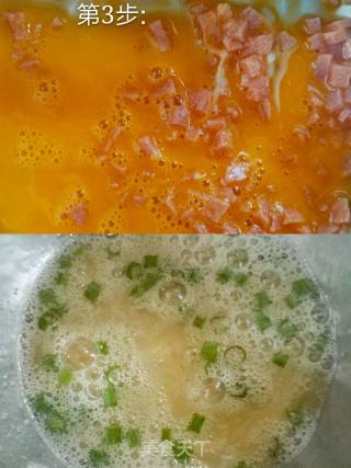 鸡蛋火腿卷的做法步骤：2