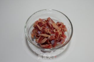 香辣孜然鸡胗的做法步骤：2