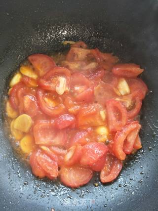 番茄肉丸汤的做法步骤：5