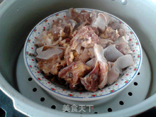 腌豇豆蒸鸡的做法步骤：11
