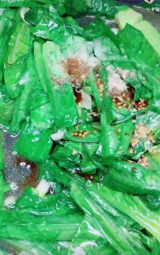 素炒油麦菜的做法步骤：4
