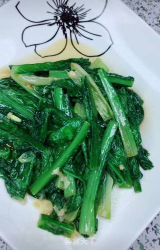 素炒油麦菜的做法步骤：5