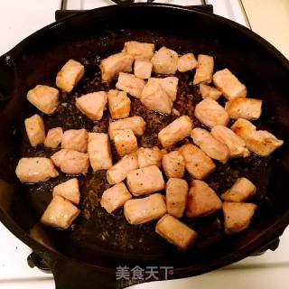 香蒜孜然猪肉粒的做法步骤：8