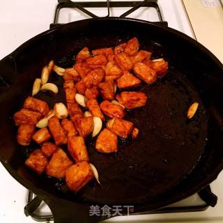 香蒜孜然猪肉粒的做法步骤：10