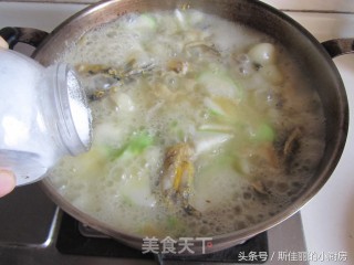 瓠子黄骨鱼汤的做法步骤：7