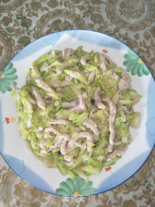 嫩南瓜炒肉丝的做法步骤：8