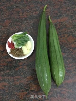 冬菜素炒棱瓜的做法步骤：1