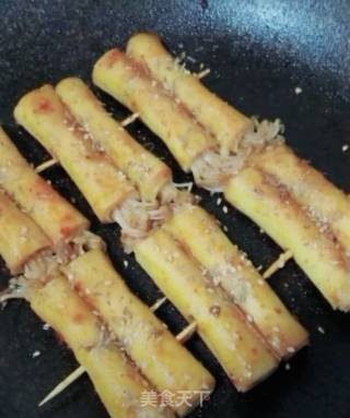 豆皮金针菇卷的做法步骤：7