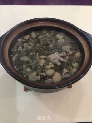 蚕豆酸菜排骨的做法步骤：7