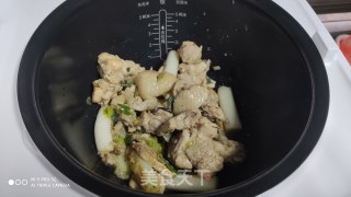 鲜鸡汤+烫饭的做法步骤：7