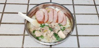 鲜鸡汤+烫饭的做法步骤：12