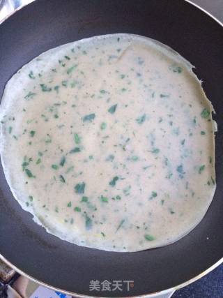花椒叶荞麦煎饼的做法步骤：7