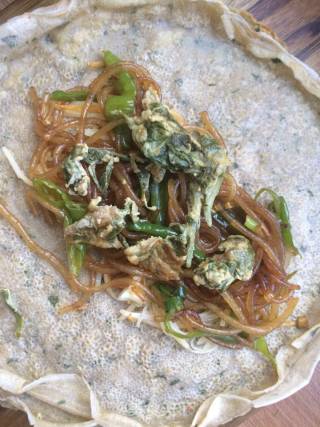 花椒叶荞麦煎饼的做法步骤：12