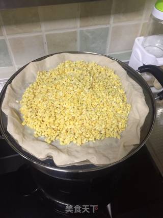花生碎葡萄干绿豆糕的做法步骤：2