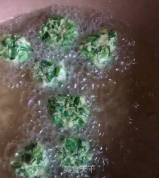 炸韭菜丸子的做法步骤：7
