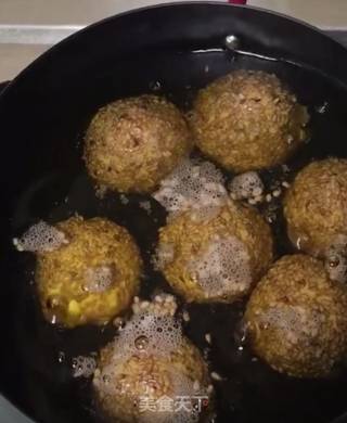 红薯豆沙馅芝麻球的做法步骤：6