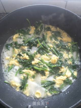 鸡蛋菠菜山药汤的做法步骤：7