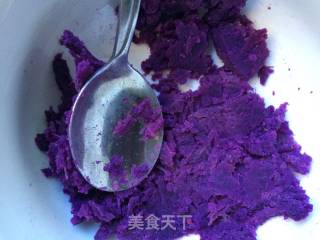 玉米紫薯团的做法步骤：3