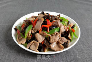 双椒木耳炒肉片的做法步骤：10