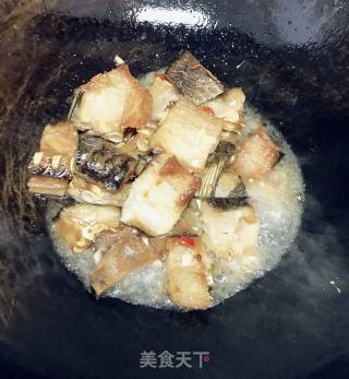 香煎腊鱼块的做法步骤：5
