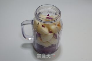紫甘蓝雪梨汁的做法步骤：3