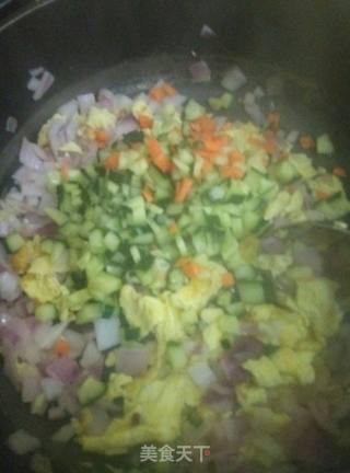 两个鸡蛋的炒饭的做法步骤：8