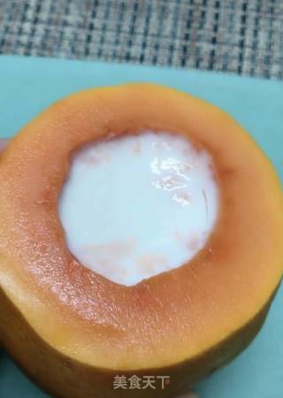 木瓜牛奶冻的做法步骤：8