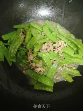 肉丝炒荷兰豆的做法步骤：4
