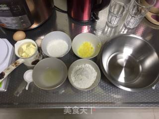 柠檬玛德琳的做法步骤：1