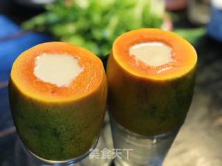 木瓜椰汁糕的做法步骤：6