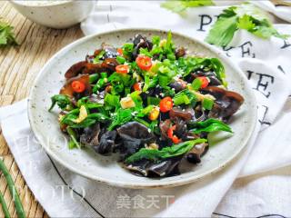 芹菜叶醋拌木耳的做法步骤：11