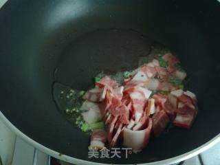 #夏日懒人餐#猴腿炒培根的做法步骤：6
