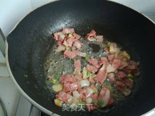 #夏日懒人餐#猴腿炒培根的做法步骤：7