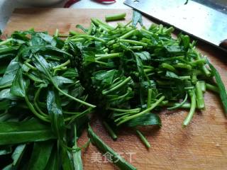 空心菜一菜两吃的做法步骤：10
