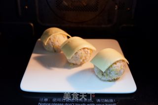 芝士肉松饭团的做法步骤：7