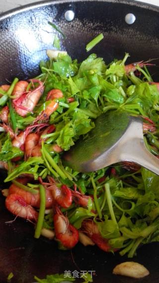 芹菜炒河虾的做法步骤：5