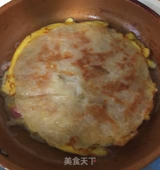 火腿芝士手抓饼的做法步骤：4