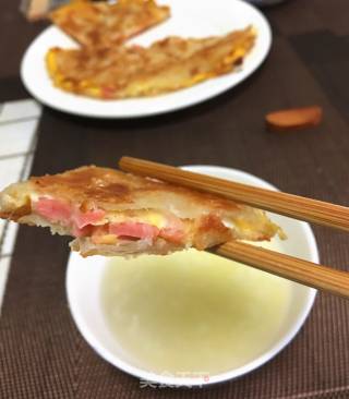 火腿芝士手抓饼的做法步骤：7