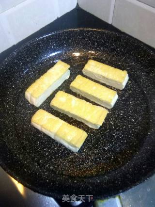 煎豆腐的做法步骤：7