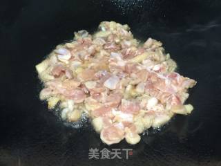 脆藕炒鸡米的做法步骤：10