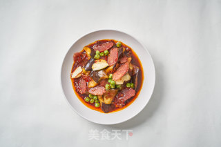 腊味茄煲的做法步骤：3