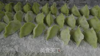 青椒馅水饺的做法步骤：8