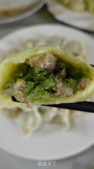 青椒馅水饺的做法步骤：10