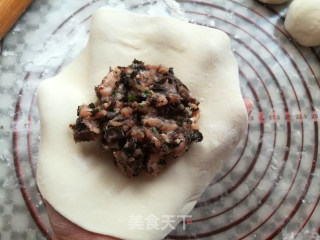 梅干菜烧饼（烤箱版）的做法步骤：15