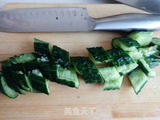 黄瓜拌麻酱的做法步骤：3
