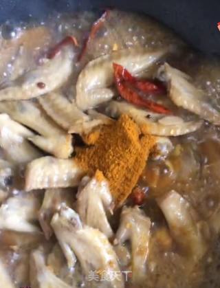 香辣咖喱翅尖的做法步骤：8